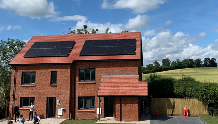 Local people ready to move into affordable eco-homes homes in Bearley