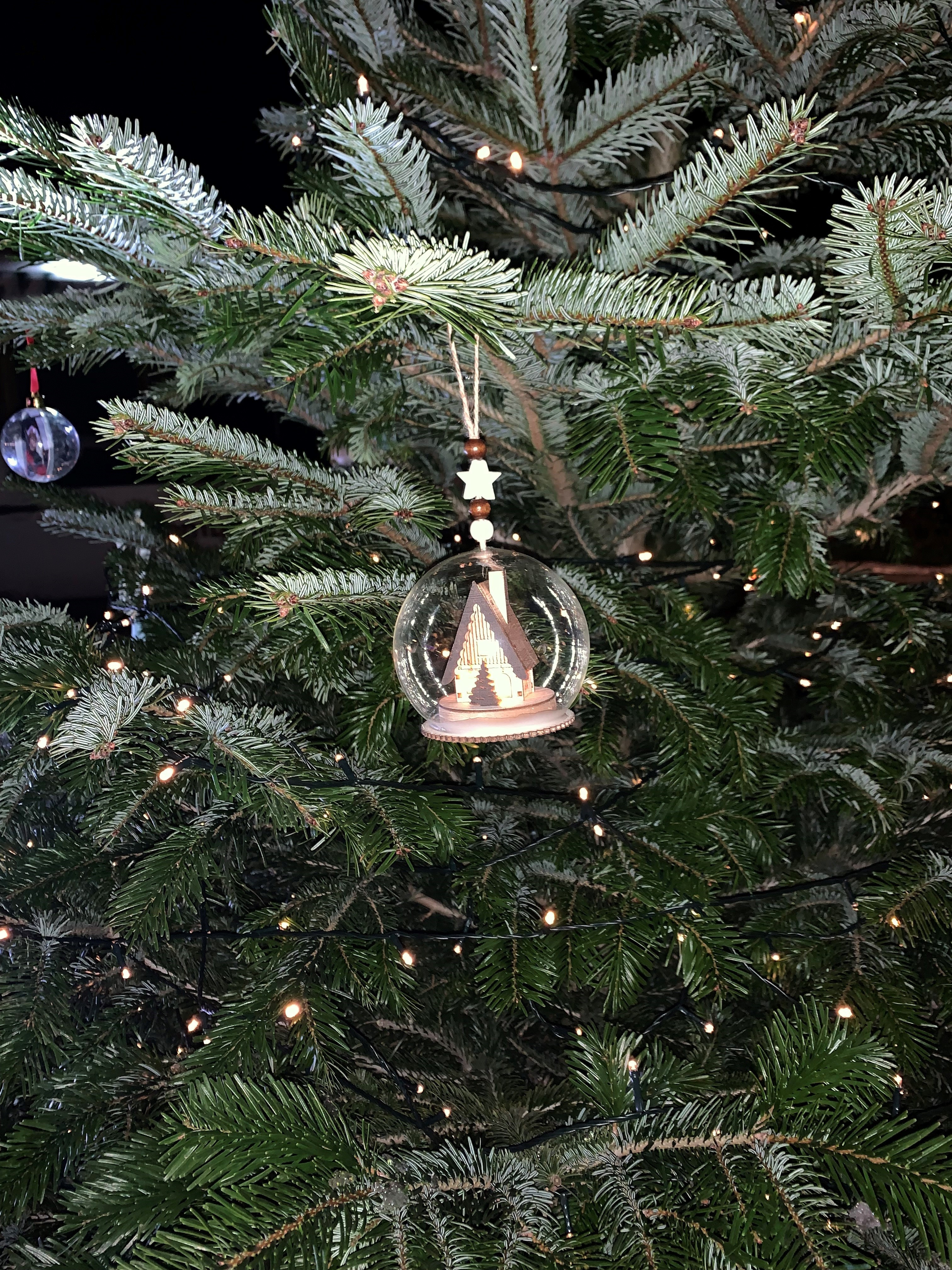 Beautiful lit-up bauble